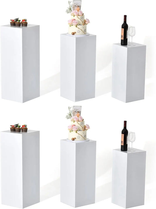 Iron Display Pedestal Stands 6 Pack For Dessert Tables