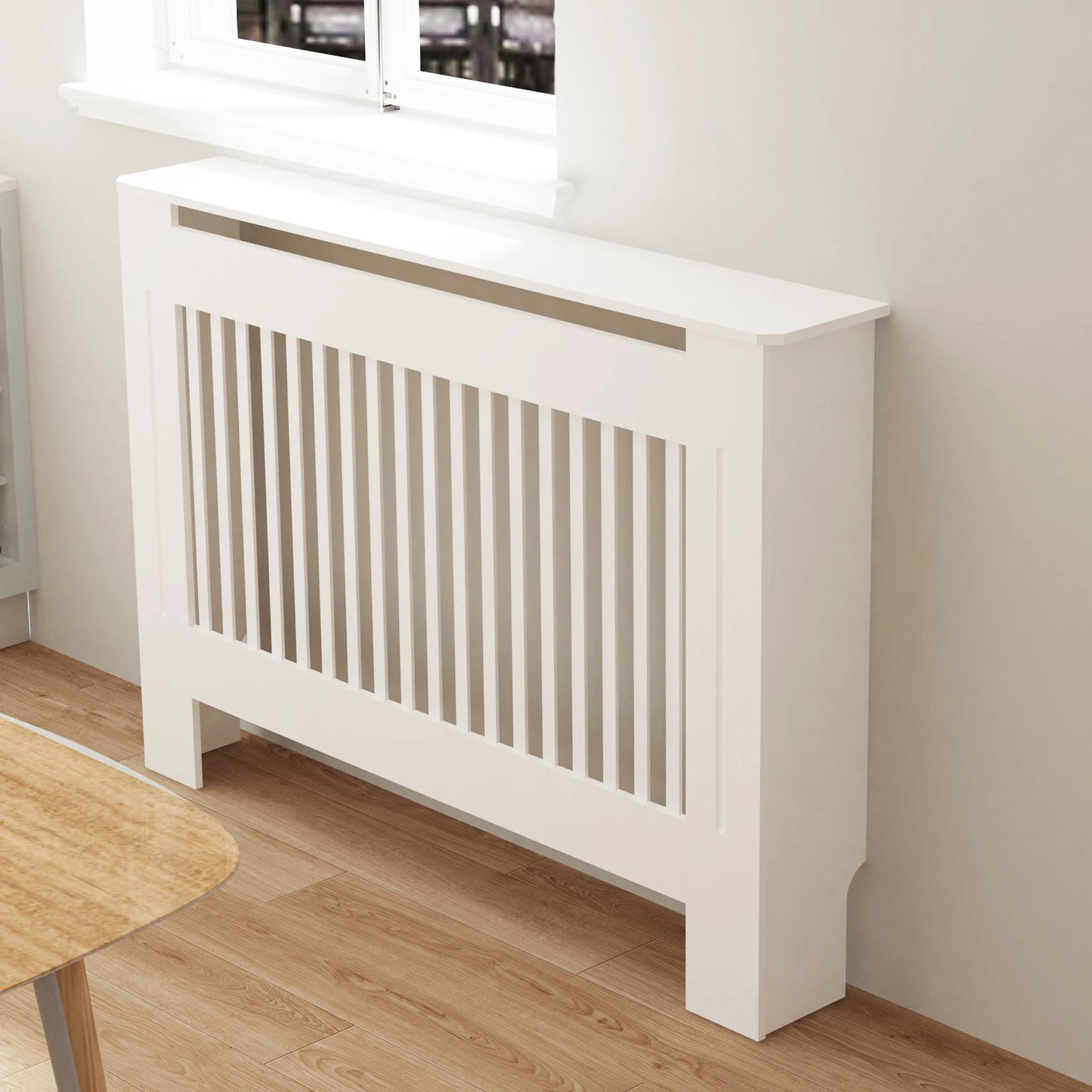 Wisfor Radiator Cover Wall Cabinet MDF Modern Wood Grill Cover