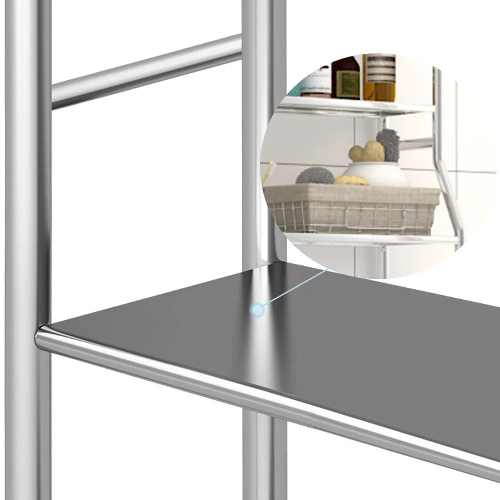 Studyset Over Toilet Storage Shelf 2 To 3 Tier Freestanding Metal Bathroom Organizer With Paper Holder