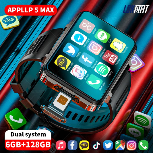 LOKMAT APPLLP 5 MAX Android Smartwatch Phone 4G Dual Camera