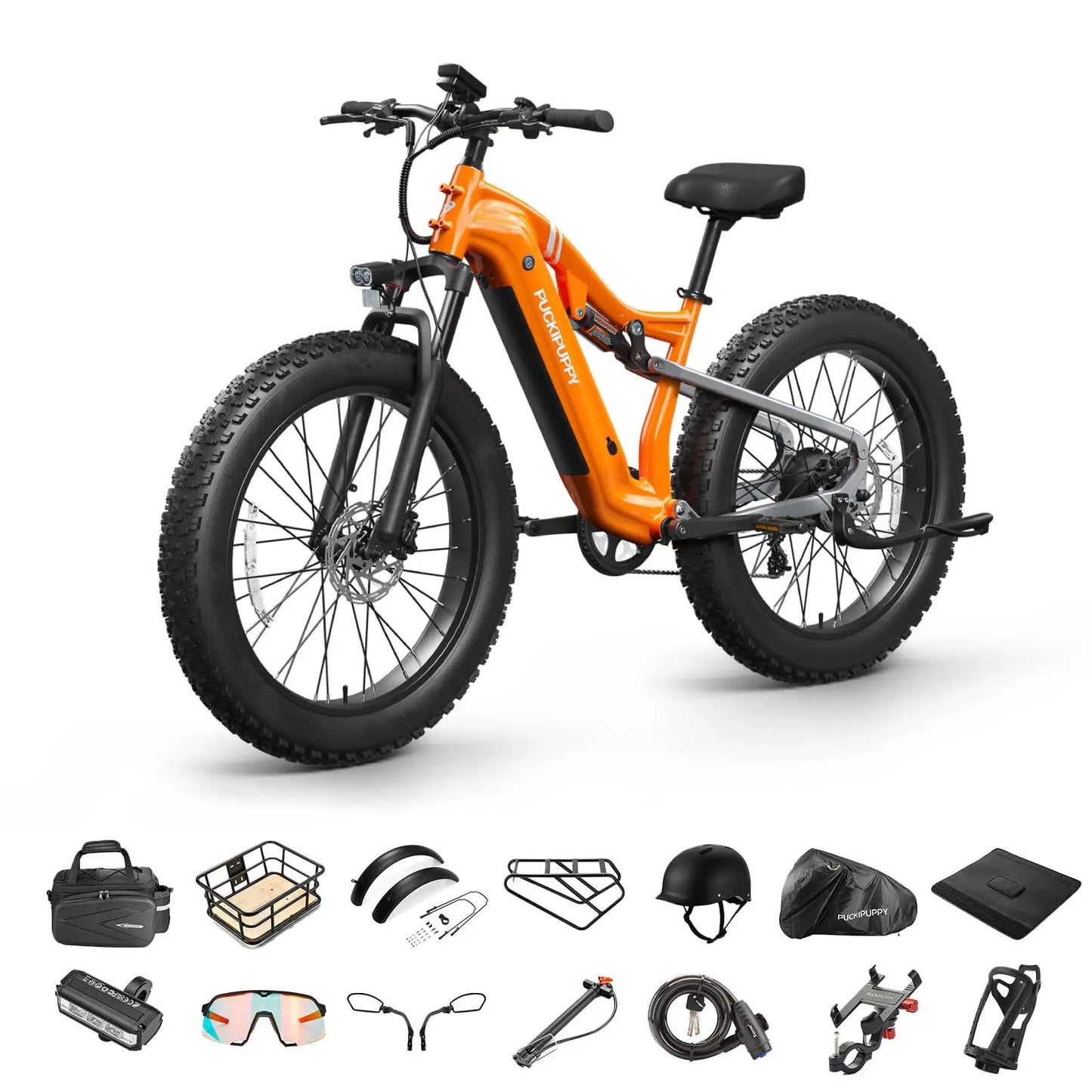 PUCKIPUPPY Labrador Pro Electric Mountain Bike 1350W 48V 20Ah