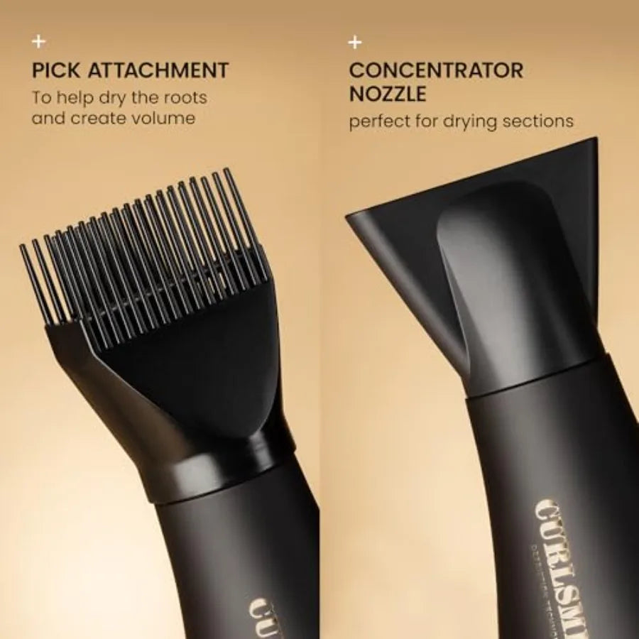 TLX Defrizzion Travel Hair Dryer With Diffuser For Curly Hair