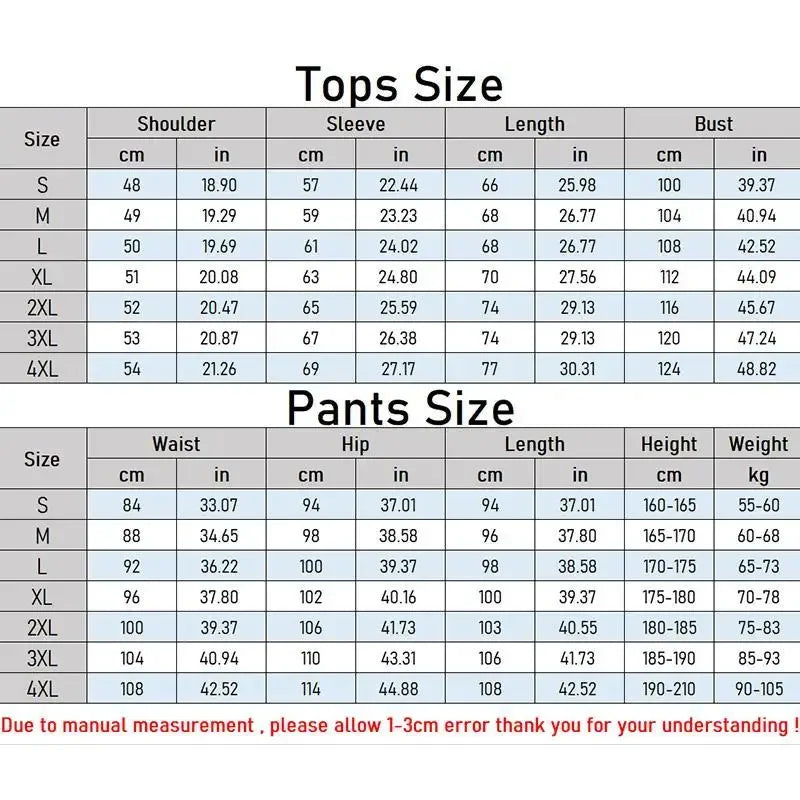 Mens Hooded Sweatshirt and Tracksuit Set Casual Sportswear