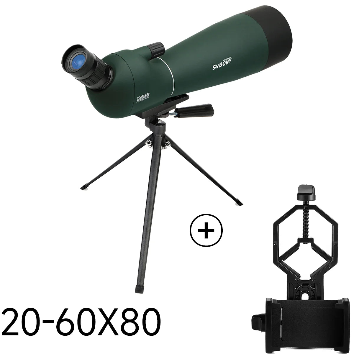 Svbony SV28 Spotting Scope Zoom With Tripod Waterproof Outdoor Hiking
