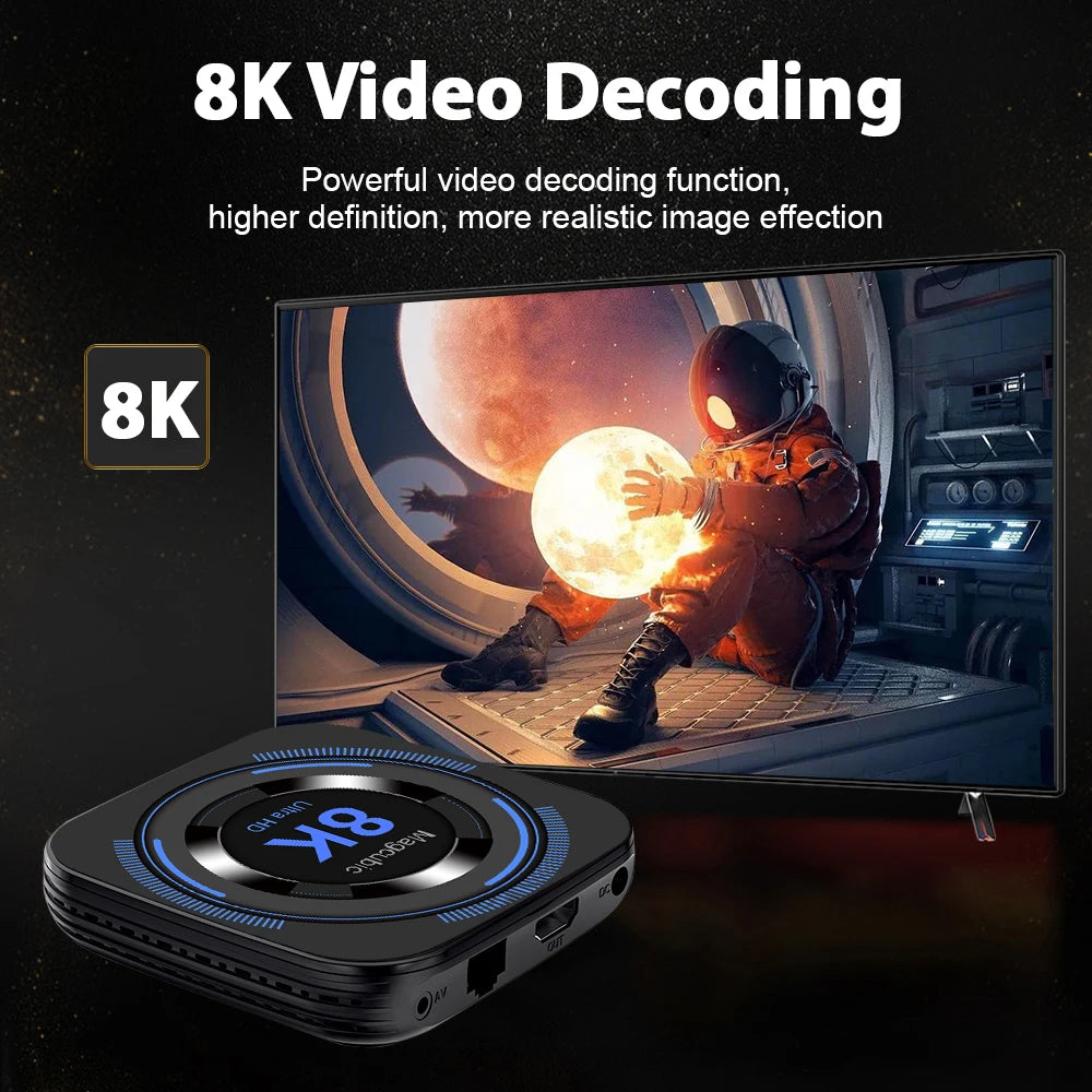 Magcubic Allwinner H618 Android 12 TV Box 8K Video 4K HDR10 Plus Bluetooth Dual WiFi
