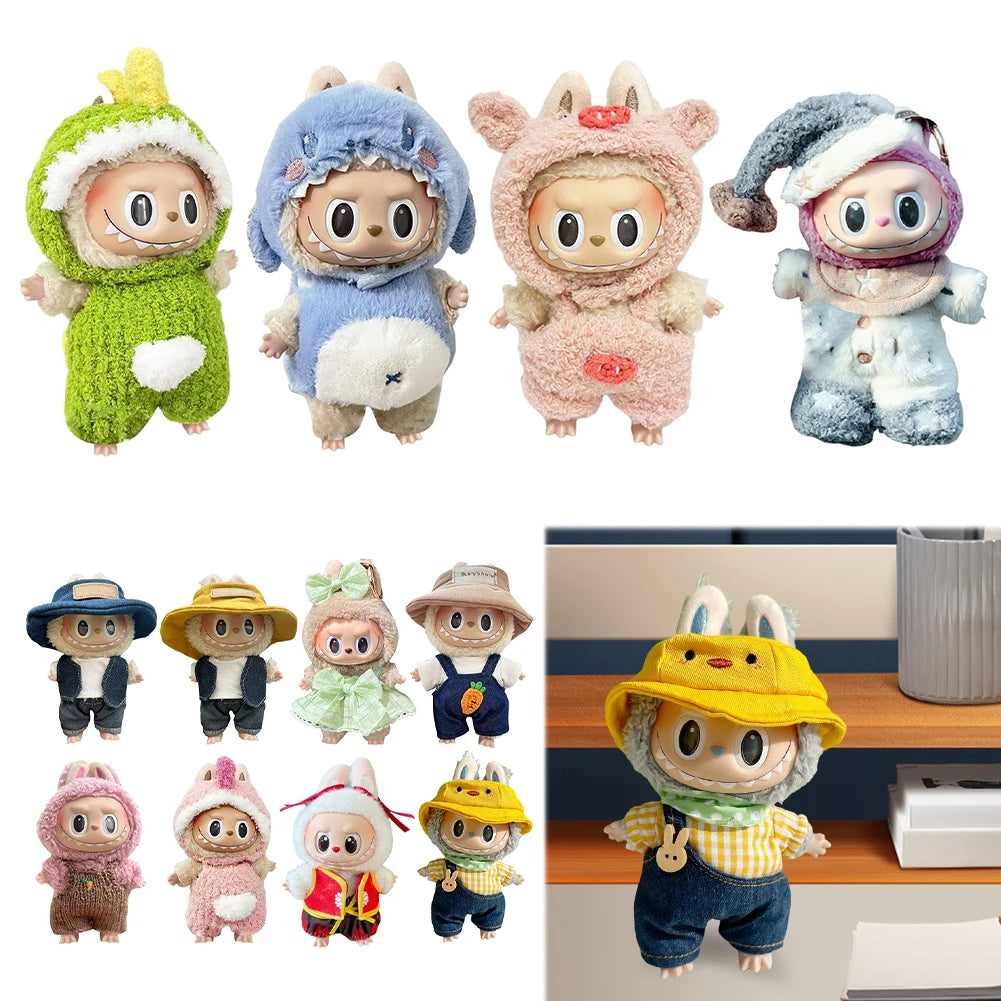 Doll Clothes Plush Cartoon Set Dress Up For Dolls