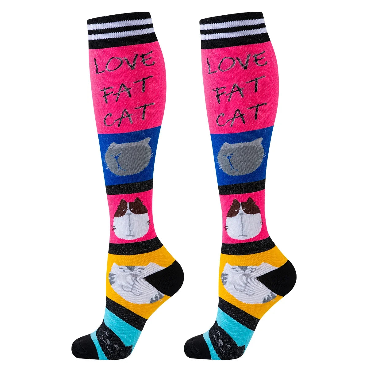 Nurse Compression Socks Women Knee High Sport Stockings