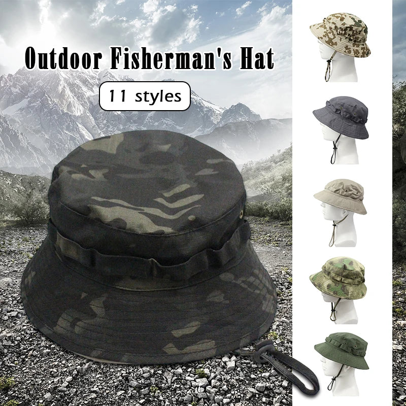 CN Guangdong Unisex Panama Bucket Hat Sun Protection