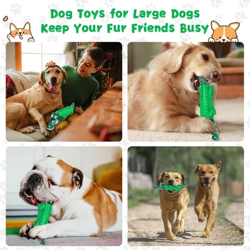 Indestructible Dog Chew Toys for Aggressive Chewers, Tough Anxiety Relief for Small Medium Large Breeds