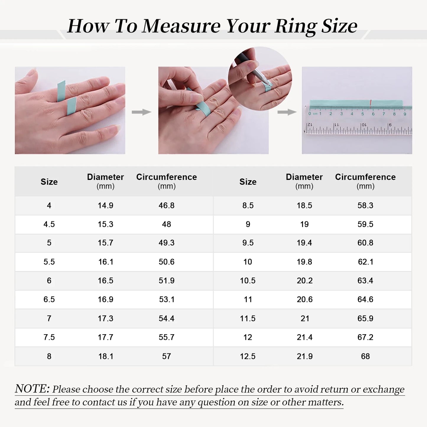 ATTAGEMSC Moissanite Ring S925 Sterling Silver Women's Wedding Band