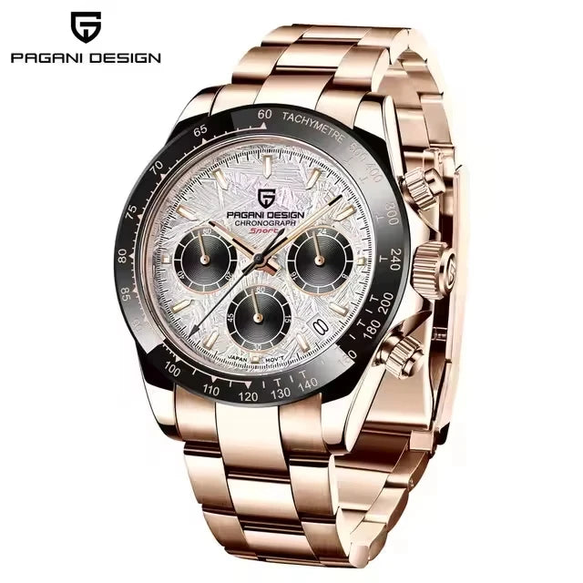 Pagani Design PD1644 Luxury Chronograph Automatic Stainless Steel Mens Wristwatch