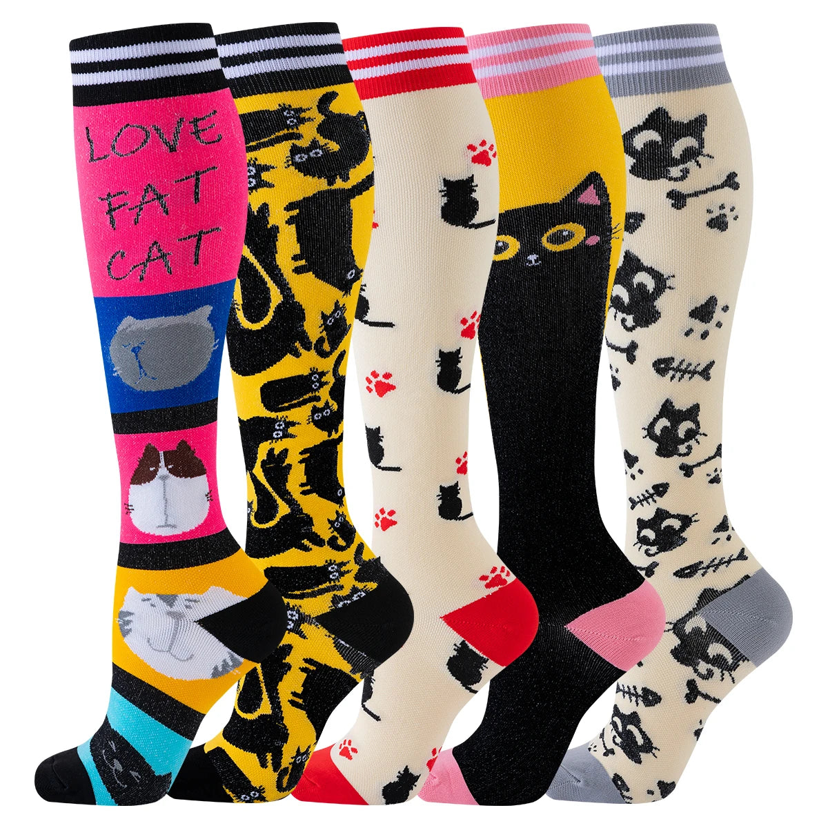 Nurse Compression Socks Women Knee High Sport Stockings