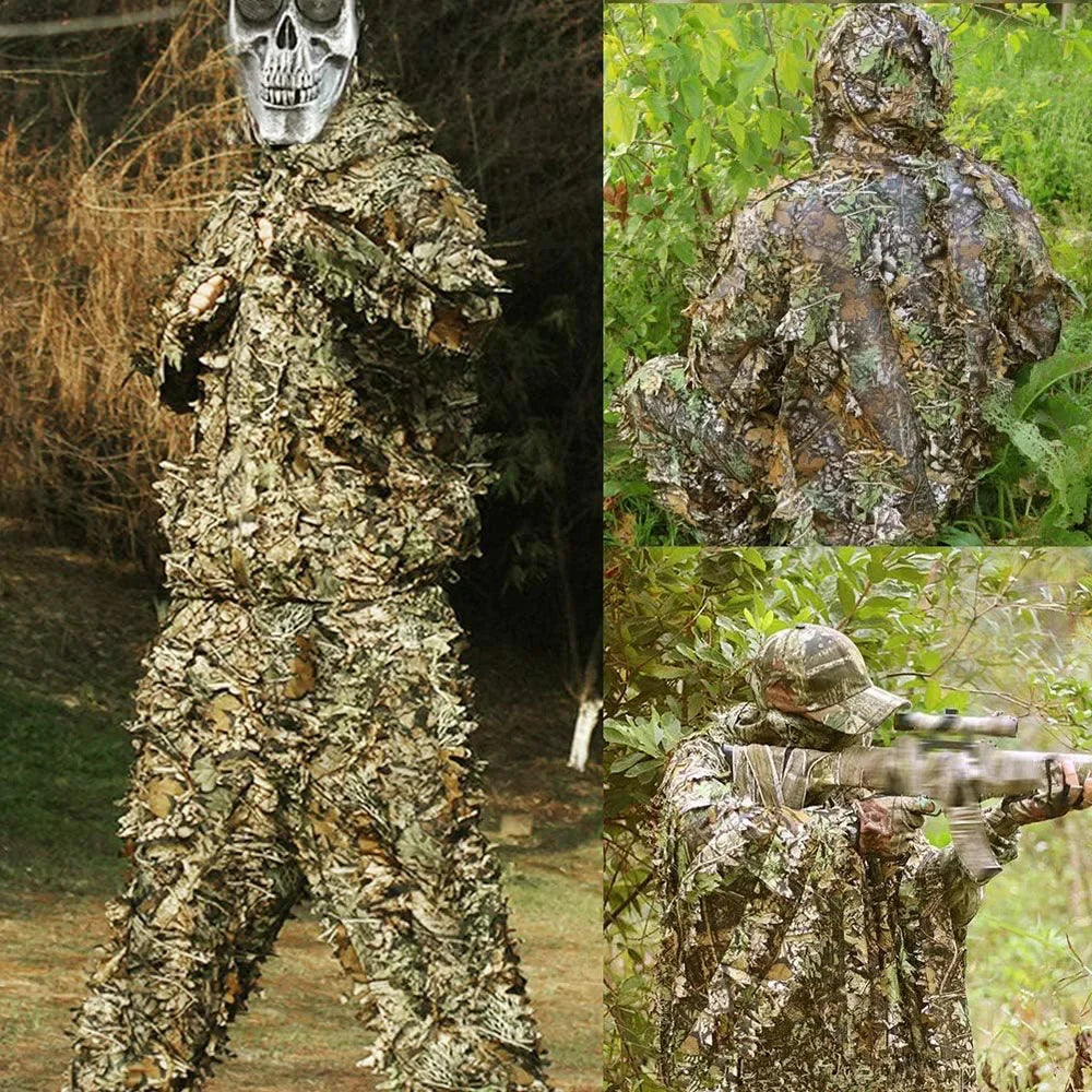 Hubei 3D Ghillie Suit Unisex Tactical Camouflage Outdoor Set