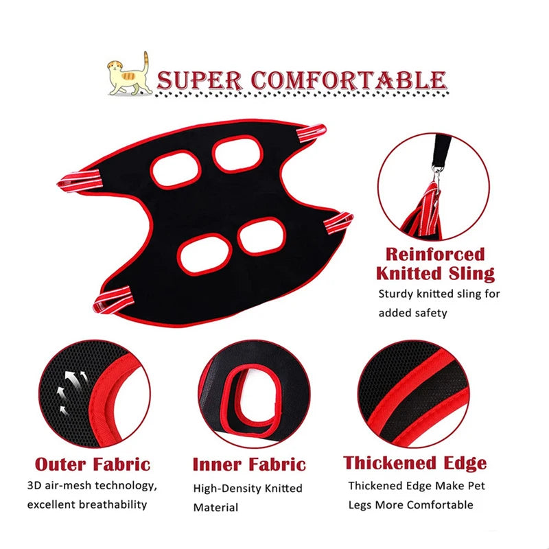 Pet Grooming Hammock For Cats And Dogs Restraint Bag