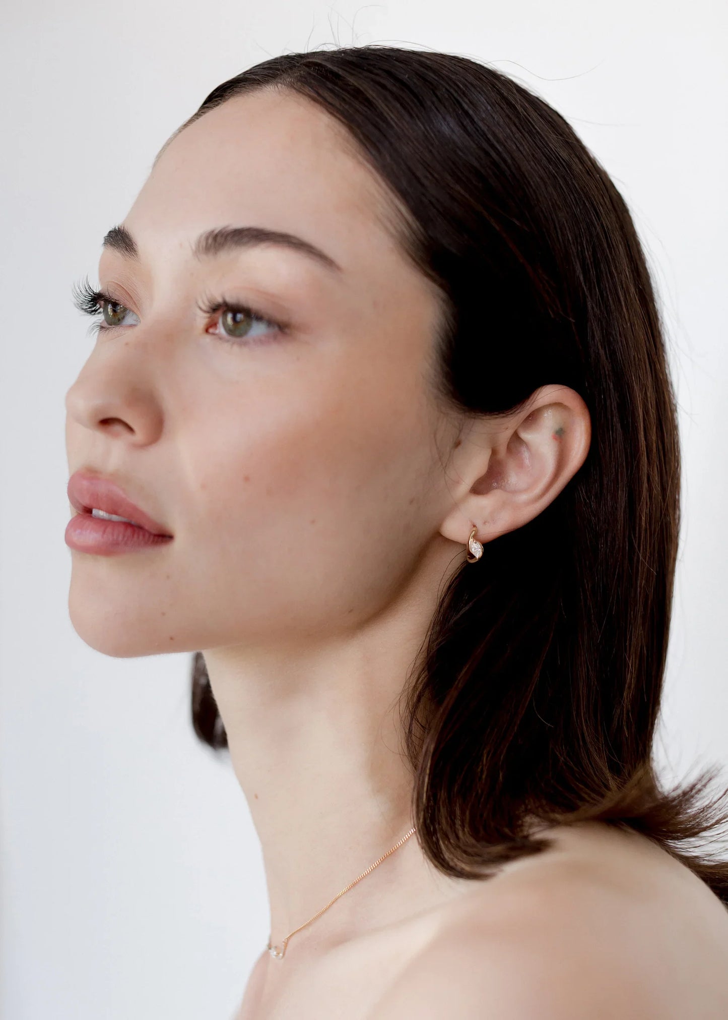 S925 Silver 0.8CT Marquise Moissanite Earrings Fine Jewelry 18K Gold Plated Minimalist Single Stone Everyday Earrings for Women