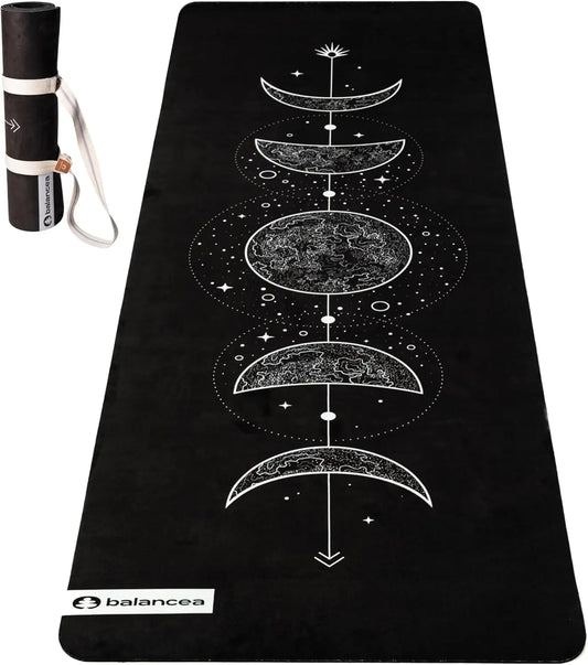 5mm Non-Slip Eco-Friendly Yoga Mat with Strap for Home Gym, Pilates, Hot Yoga - Lightweight Durable 72x24 Inch