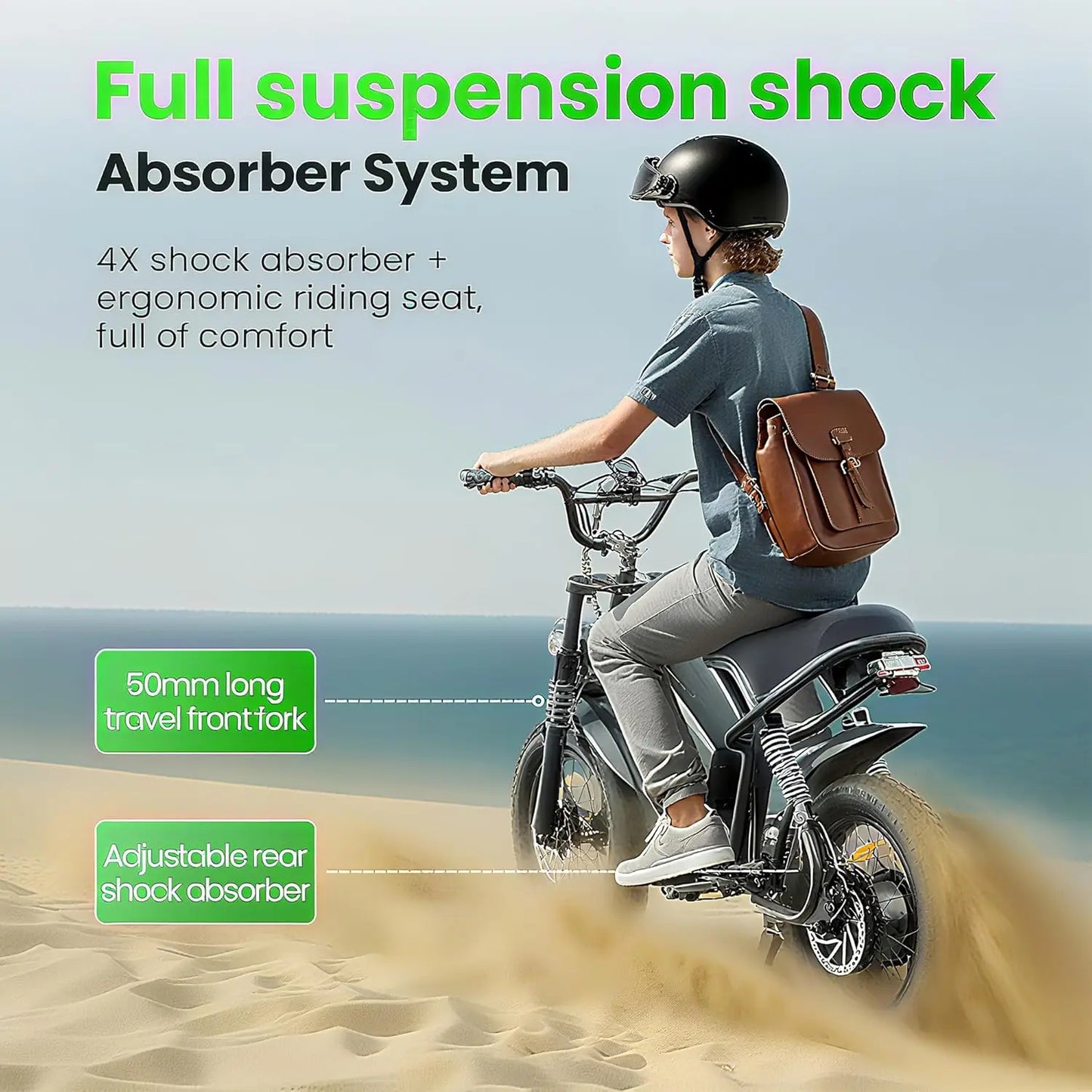 EILLEO SPACEWALK Electric Bike 750W Motor Full Suspension 3 Modes