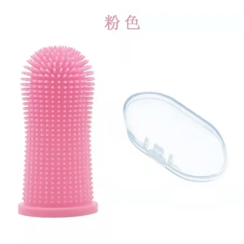 Silicone Finger Toothbrush For Dogs And Cats Pet Dental Cleaning