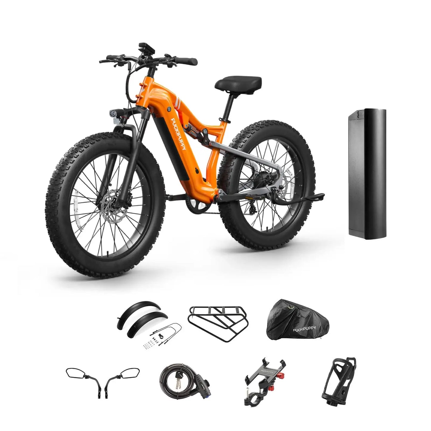 PUCKIPUPPY Labrador Pro Electric Mountain Bike 1350W 48V 20Ah
