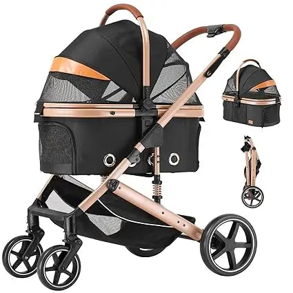 Tificy 4-In-1 Pet Stroller With Detachable Carrier For Travel