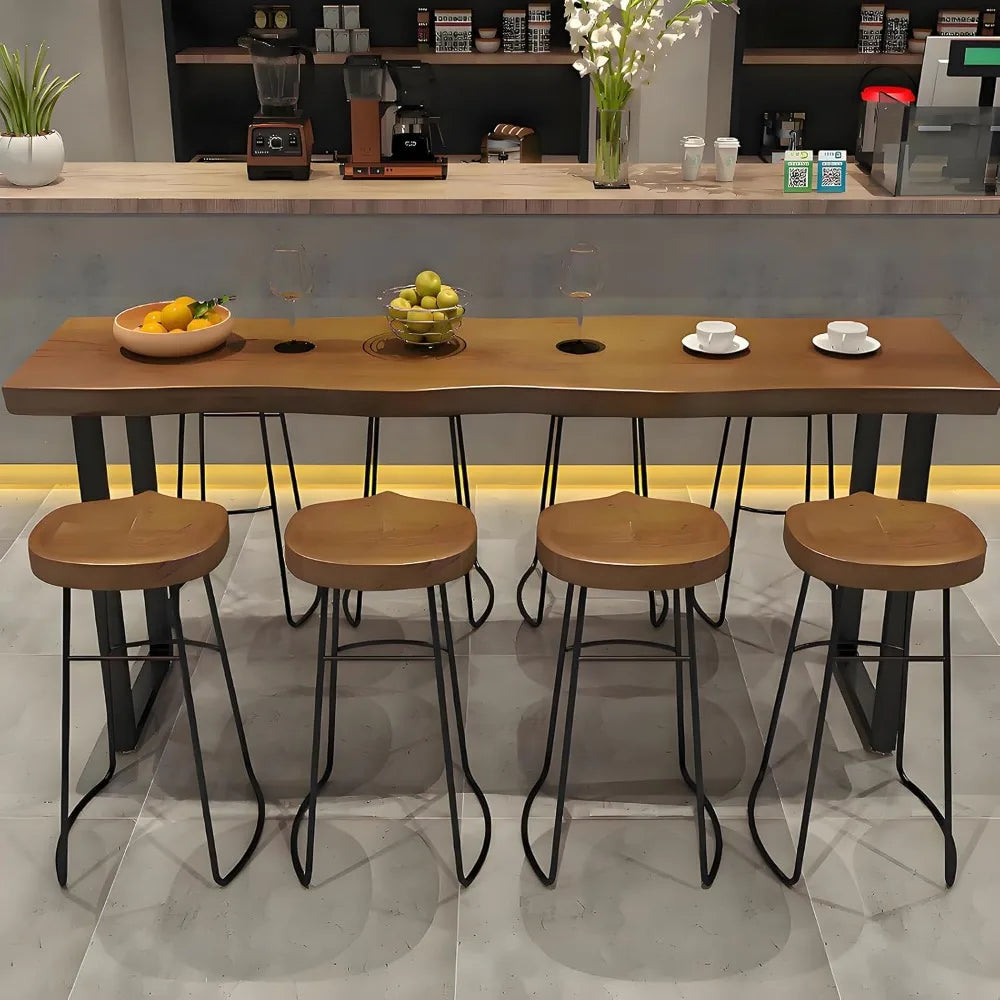 MKDK Bar Height Pub Table Rectangular High Top Dining
