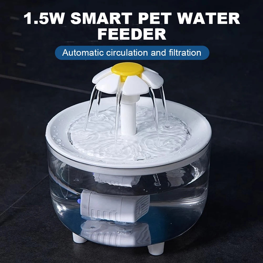 Shunmaii Mute Automatic Cat Water Fountain With USB Filter