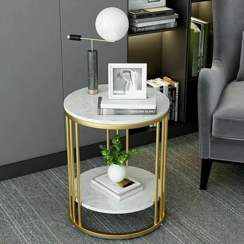 Wisfor Round Side Table Nightstand Jewellery Storage