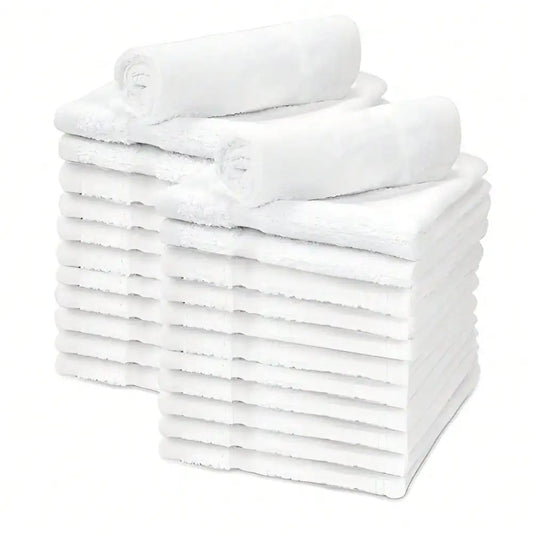 100 Percent Cotton Wash Cloths Pack of 24