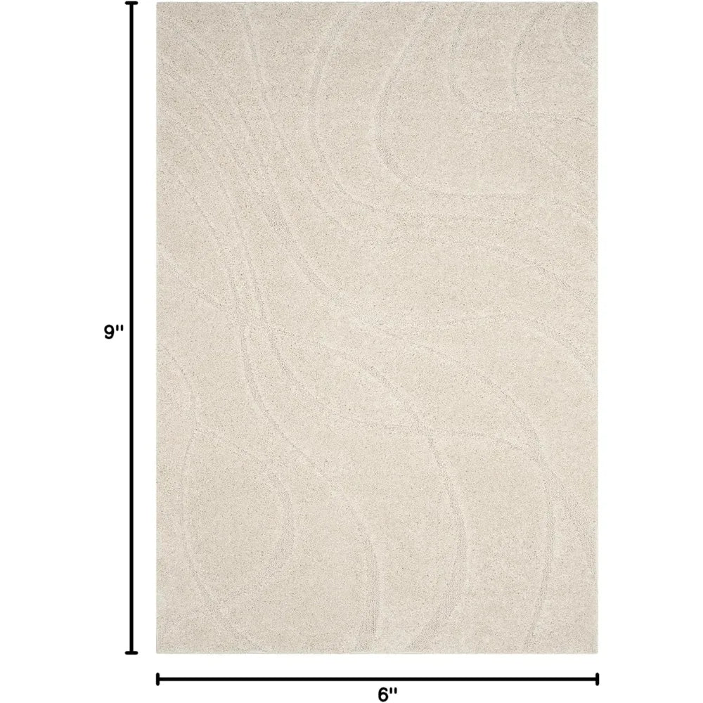 Heart Pattern Non Shedding Easy Care Machine Made Area Rug For High Traffic Living Rooms
