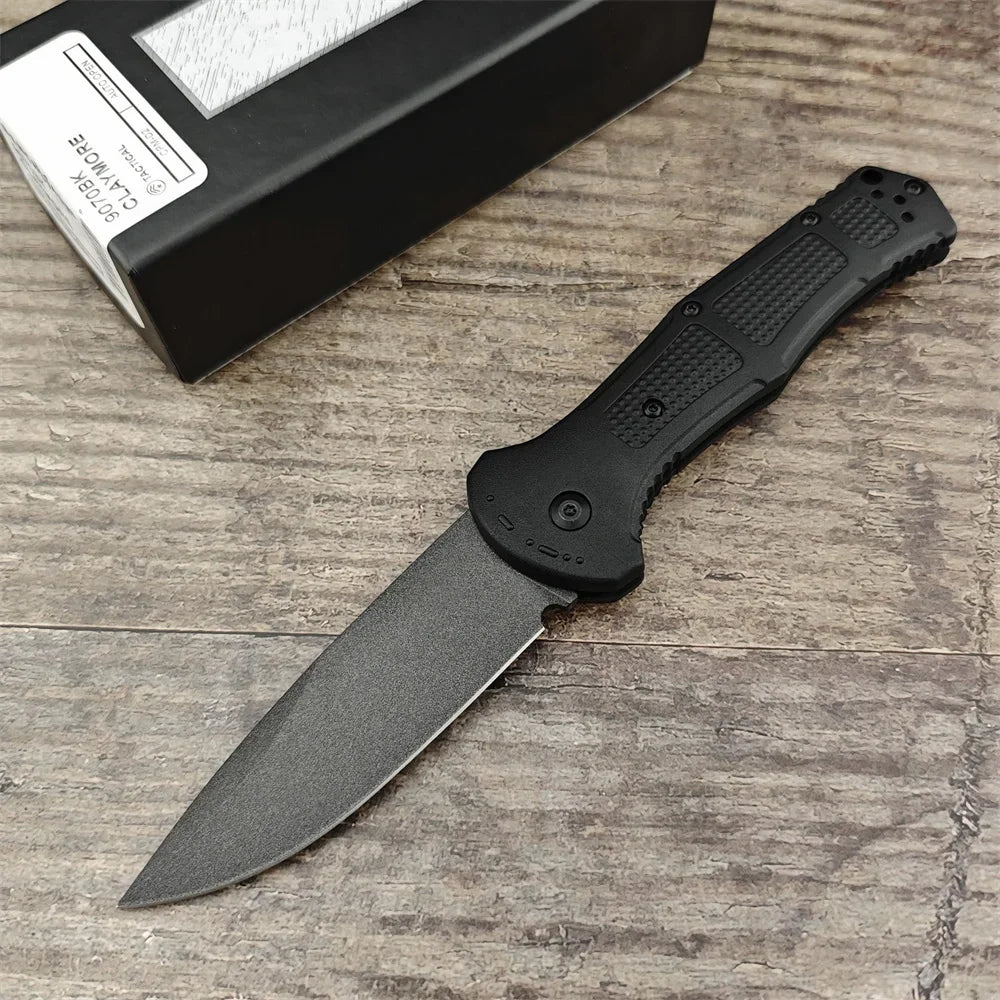 BM 9070 Pocket Folding Knife D2 Blade Nylon Fiber Handle Hunting Self-defense Camping Tactical Survival Knives Portable EDC Tool