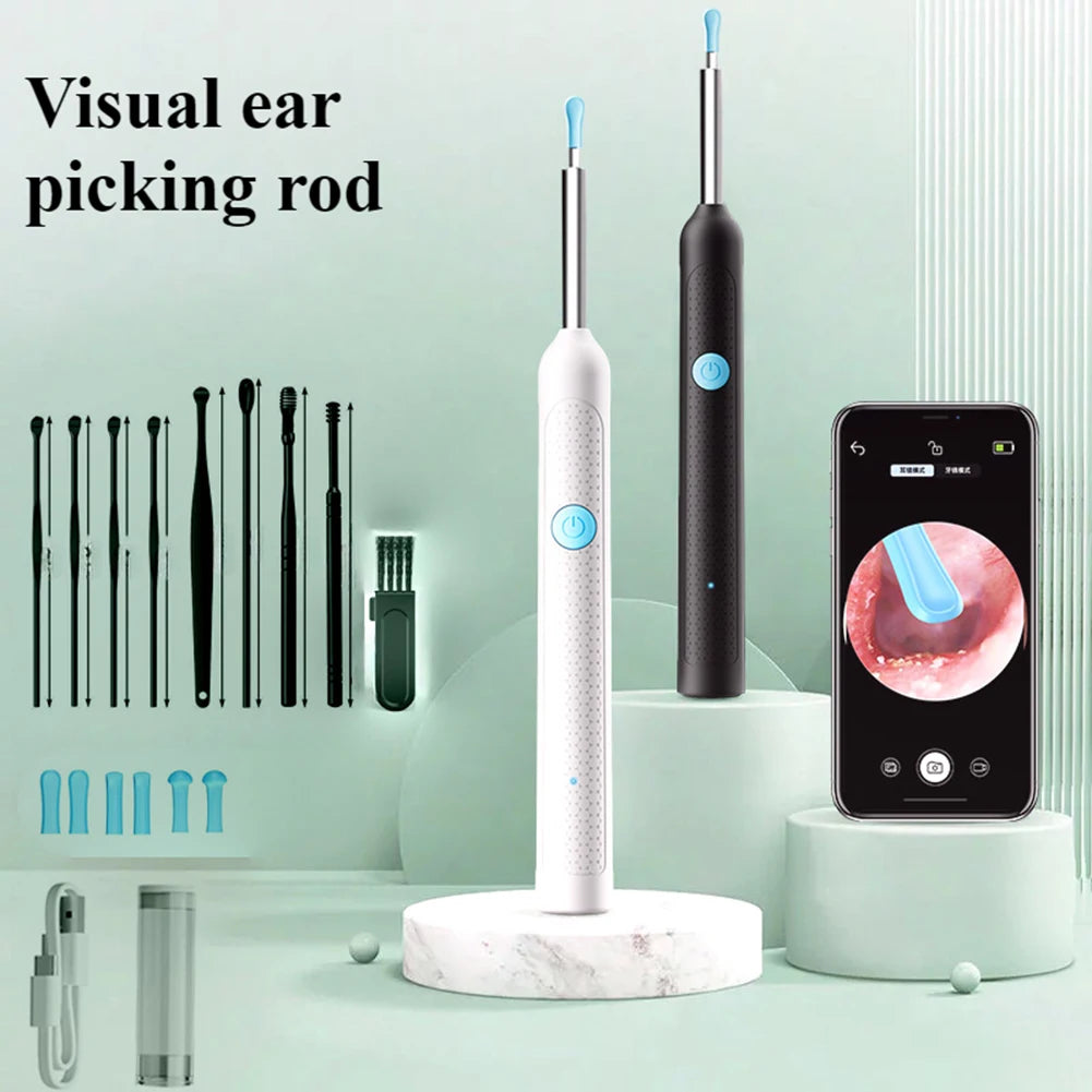 Smart Visual Ear Wax Removal Tool With Camera Otoscope Endoscope