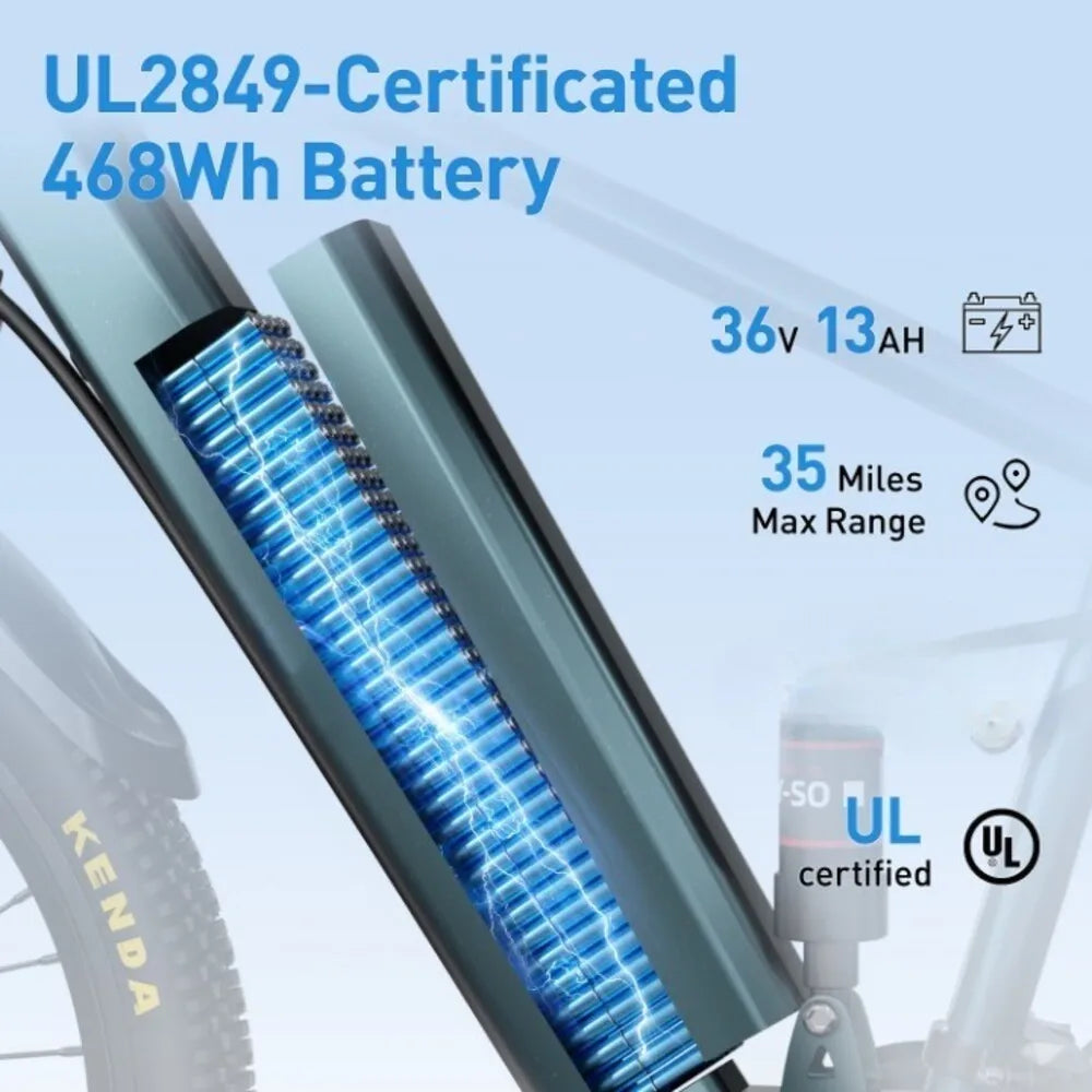 Origin Adults Electric Mountain Bike 36V Battery 500W Motor