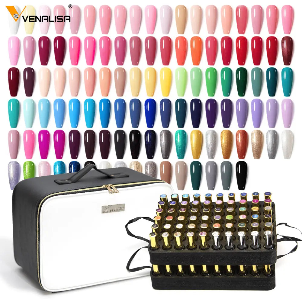 Venalisa Gel Polish Set 120Pcs Professional Nail Art Kit