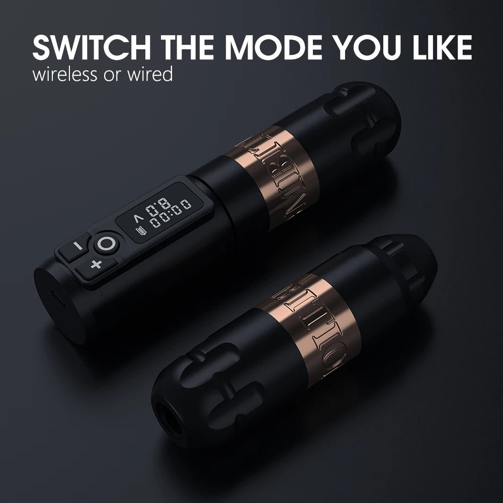 Ambition Soldier Wireless Tattoo Machine Rotary Battery Pen
