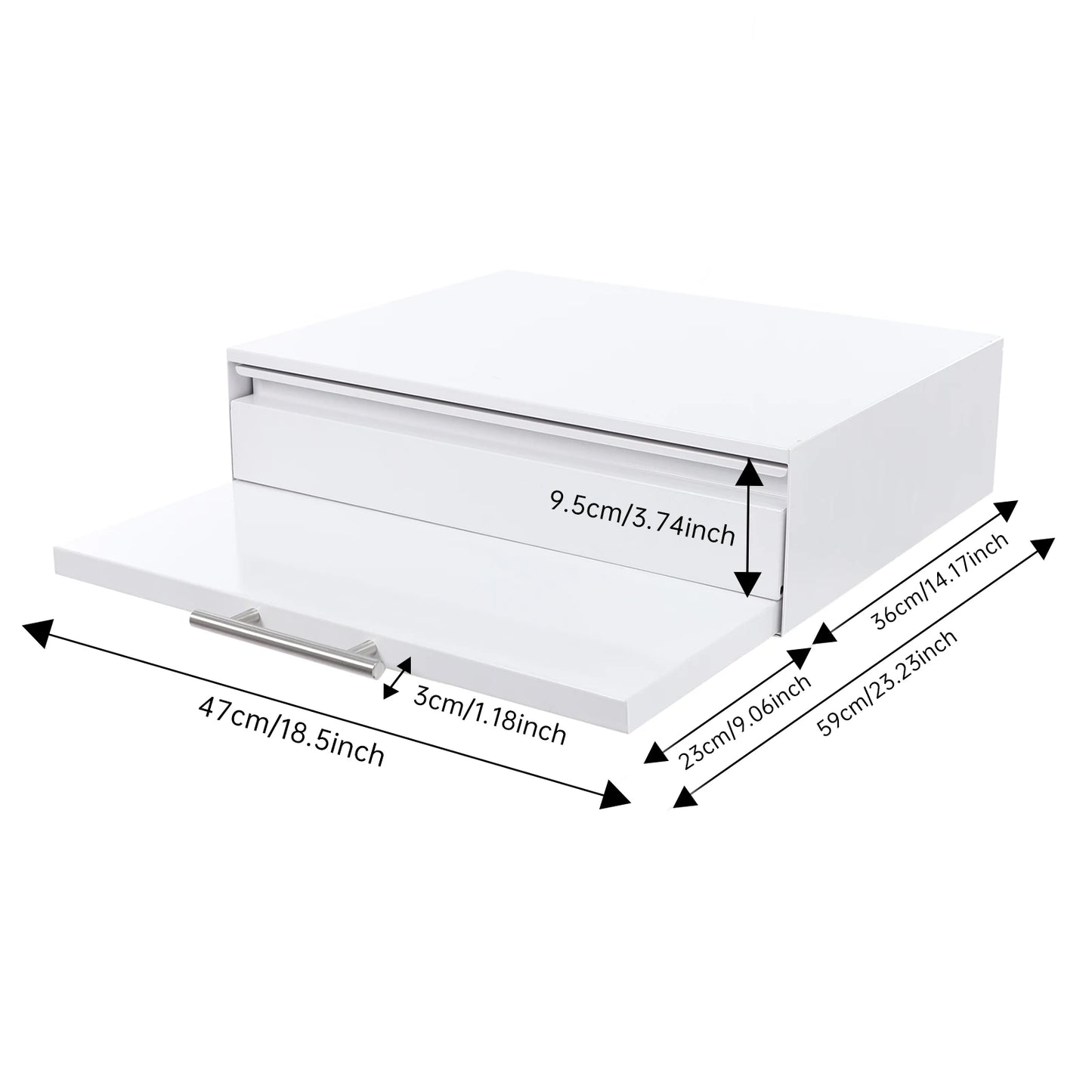 Microwave Rack, Microwave Stand with Pull-out Drawer & Shelf, Countertop Organizer for Microwaves, Coffee Machine Storage