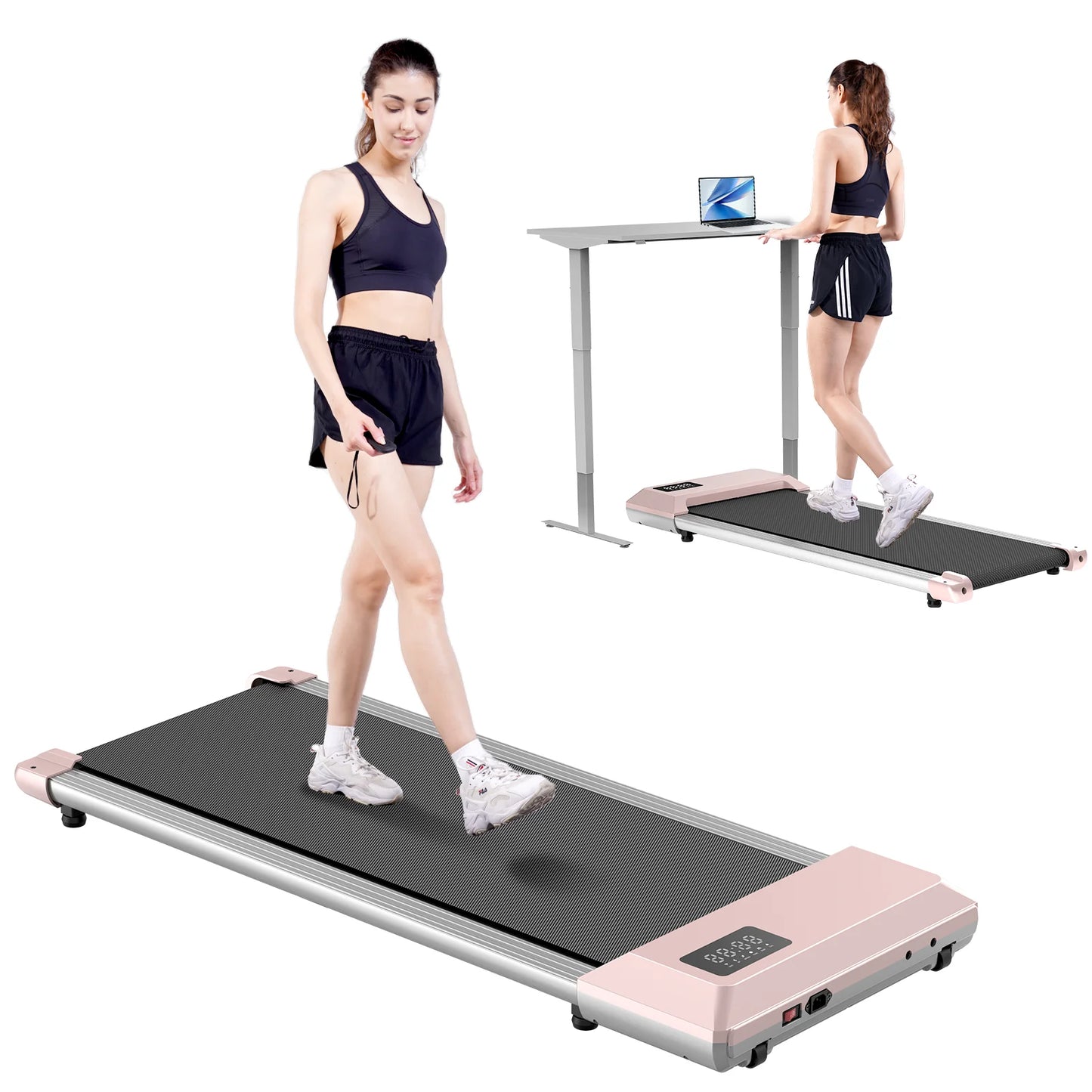 NONED UltraLightweight Ultracompact Quiet Walking Pad Mini Treadmill Under DeskPro