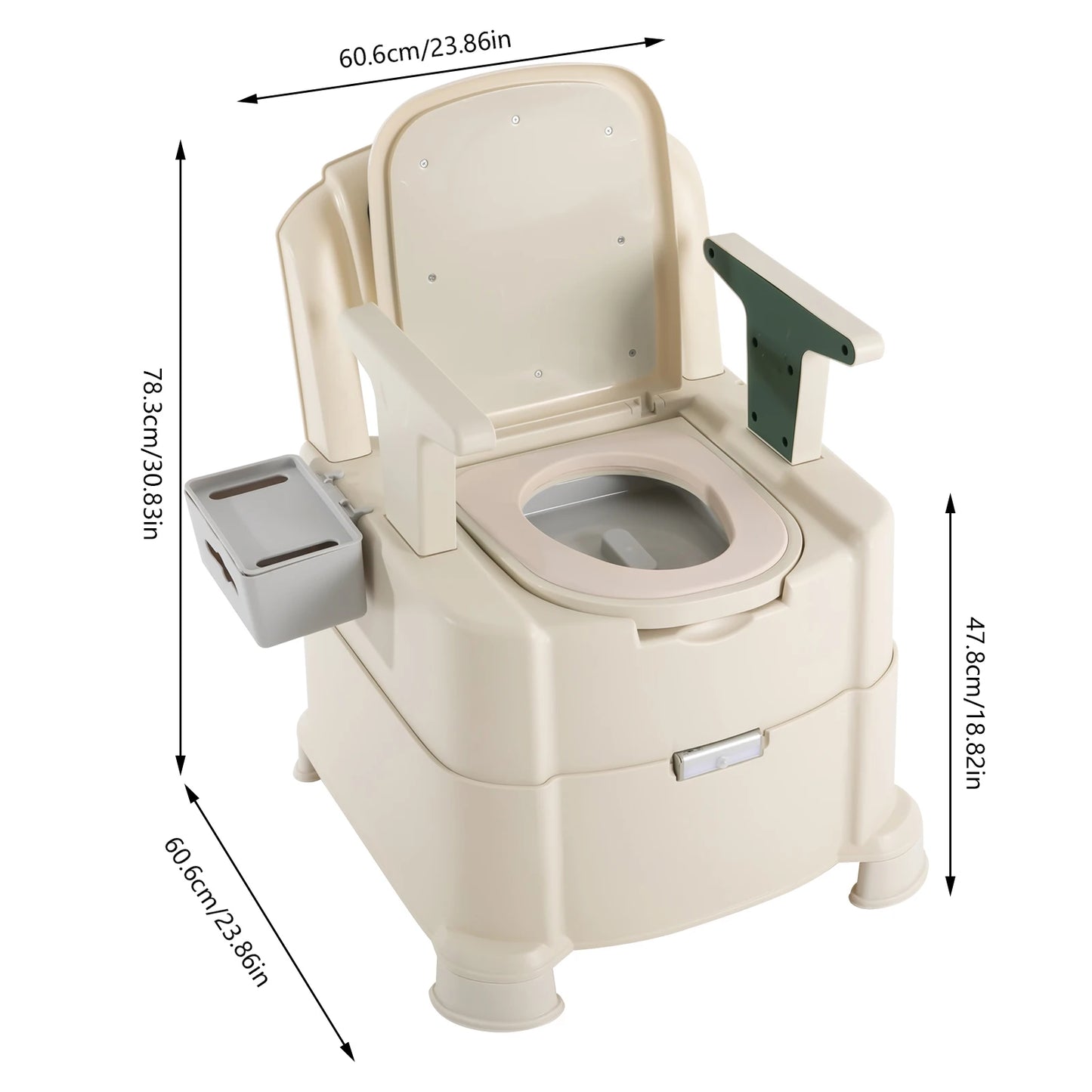 Toilet With Sensor Night Light Bedside Commode Portable Toilet