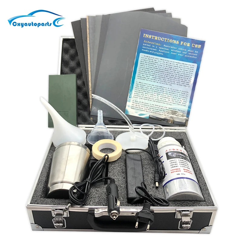 JOIGVFNH Car Headlight Polishing Kit for Headlight Restoration and Cleaning Liquid Polymer Formula