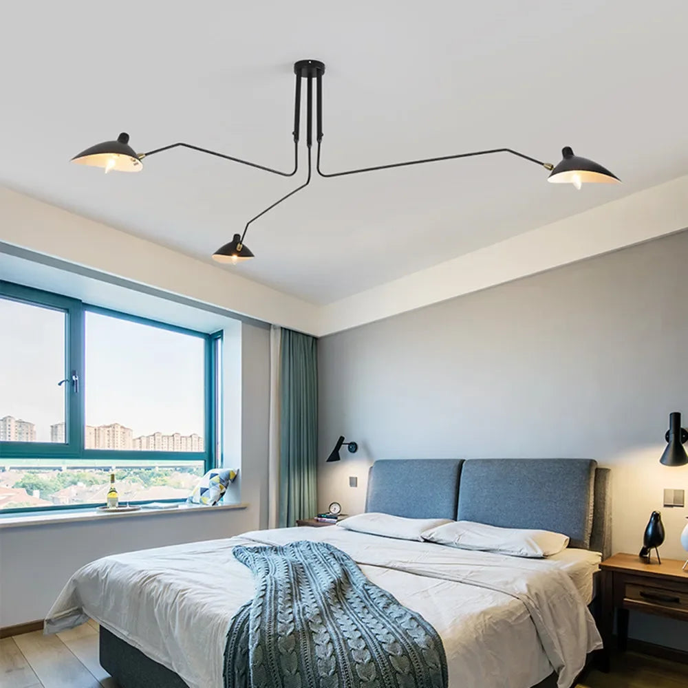 Mouille Nordic Spider Ceiling Lamp LED Iron For Home Decor Modern Living Room Ideas