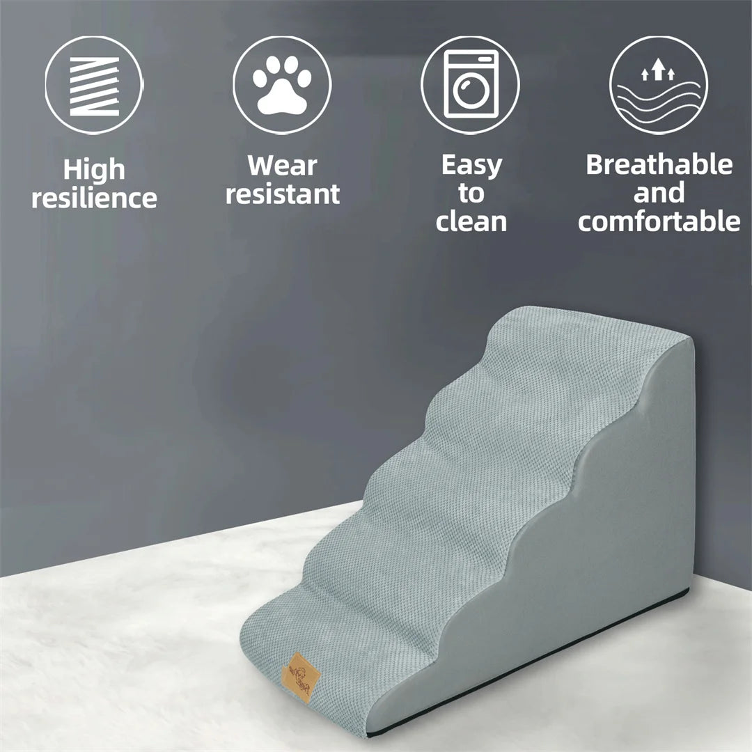 NONEDog High Density Foam Dog Steps For High Beds Sofas