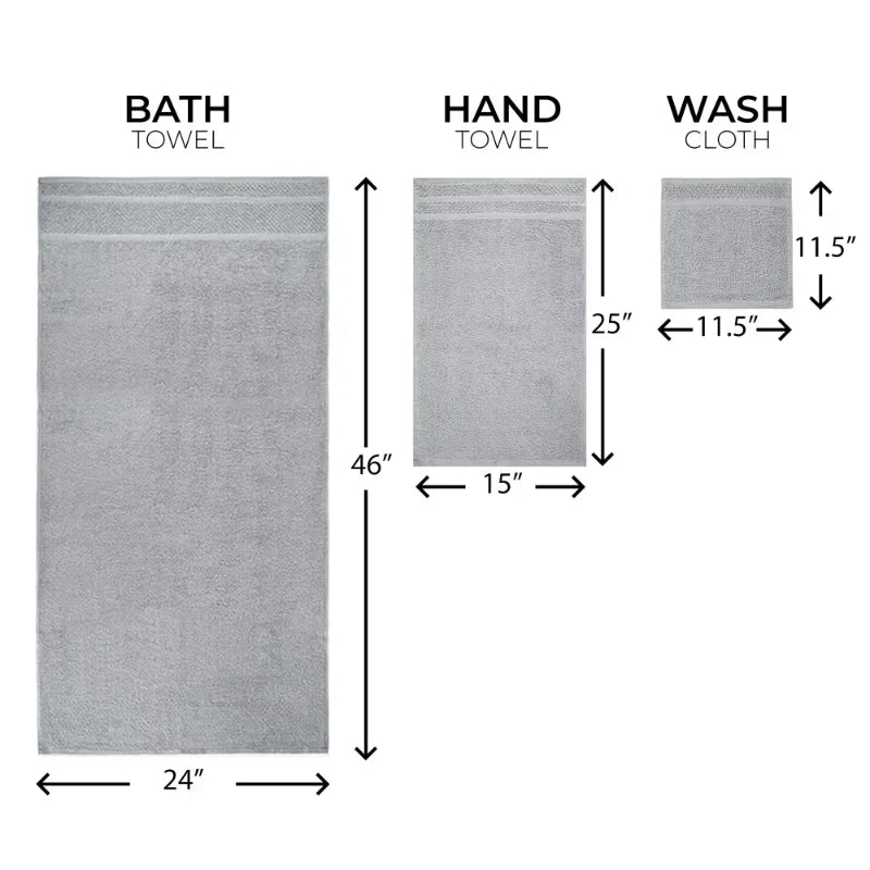 10 Piece Cotton Towel Set Quick Dry Plaid Pattern For Home Bathroom Essentials Everyday Use