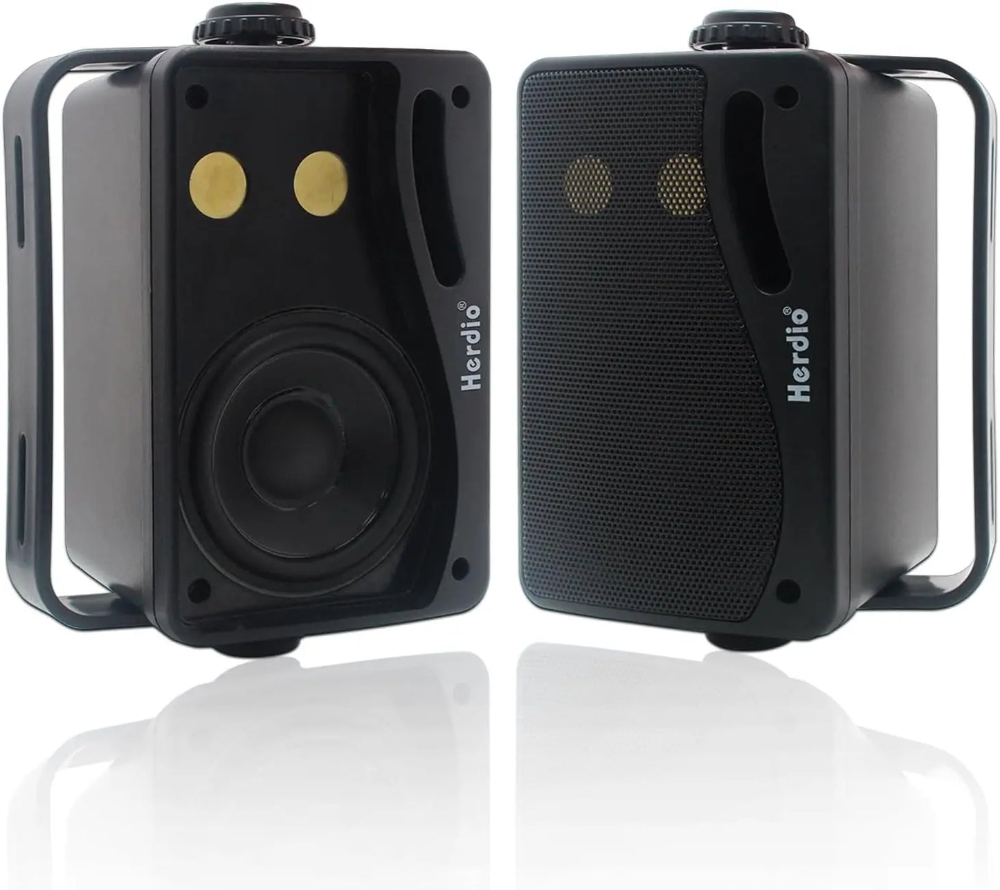 Herdio Passive Outdoor Speakers 3 Way 200W Waterproof Wall Mount