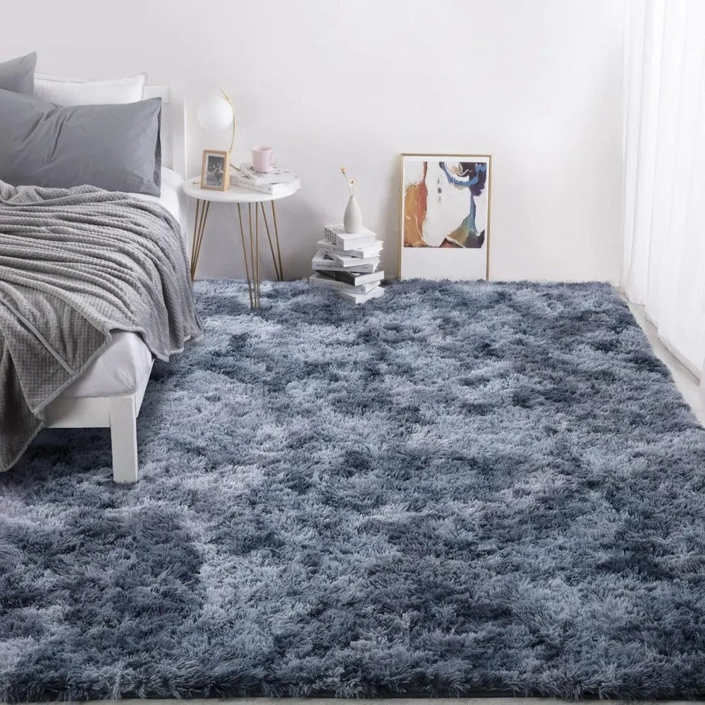 Ultra Plush Shaggy Area Rug Faux Fur Non-Skid for Living Rooms and Bedrooms Soft Microfiber