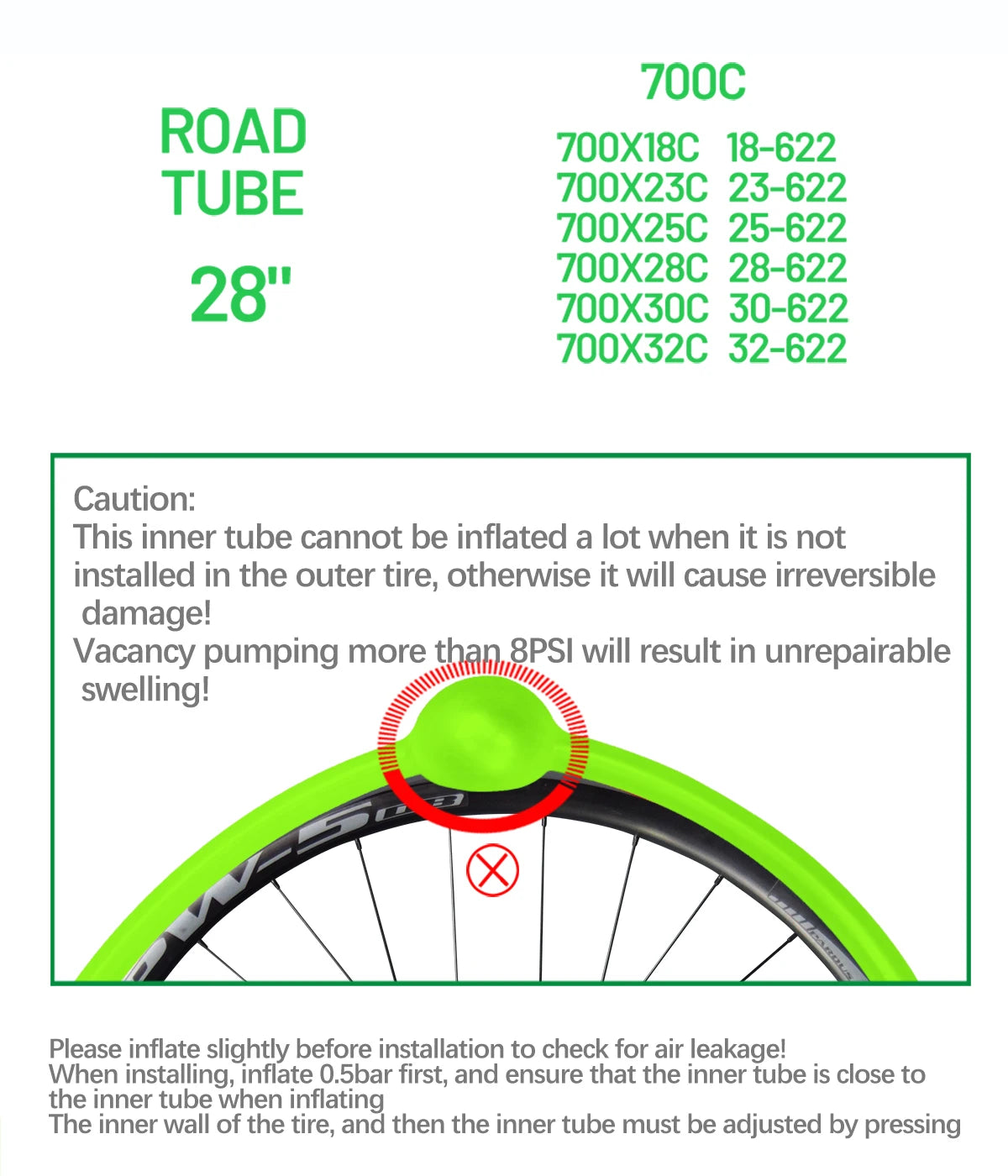 CYCLAMI Ultralight TPU Inner Tube for Gravel Road Bikes