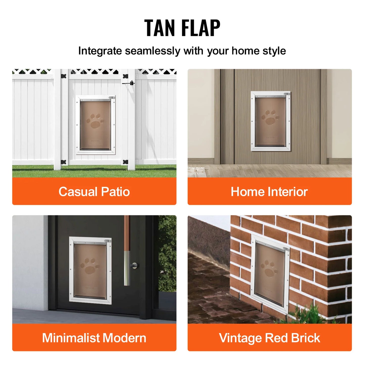 NONEDog Door Pet Door Replacement Flap Magnetic Weatherproof PVC