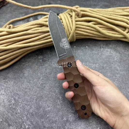 Bestseller  PR4 Straight Blade Knife D2 Blade Integrated Blade Multi-Purpose Kitchen Utility Knife Camping Fishing Knife