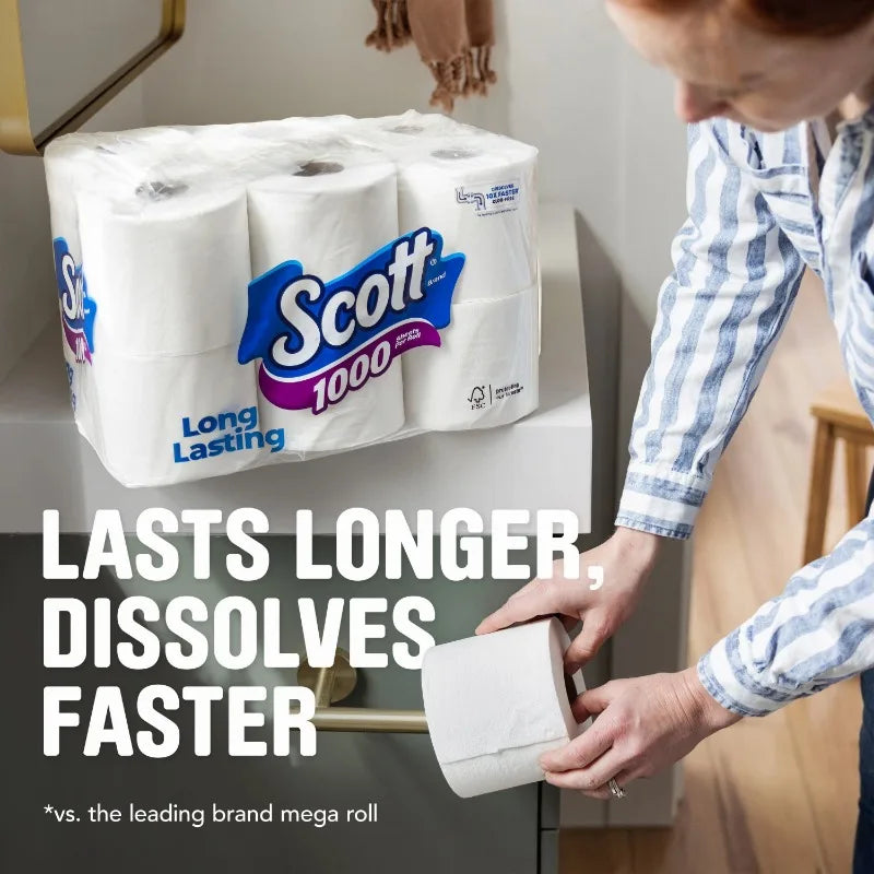 Scott 1000 Toilet Paper Unscented 36 Rolls
