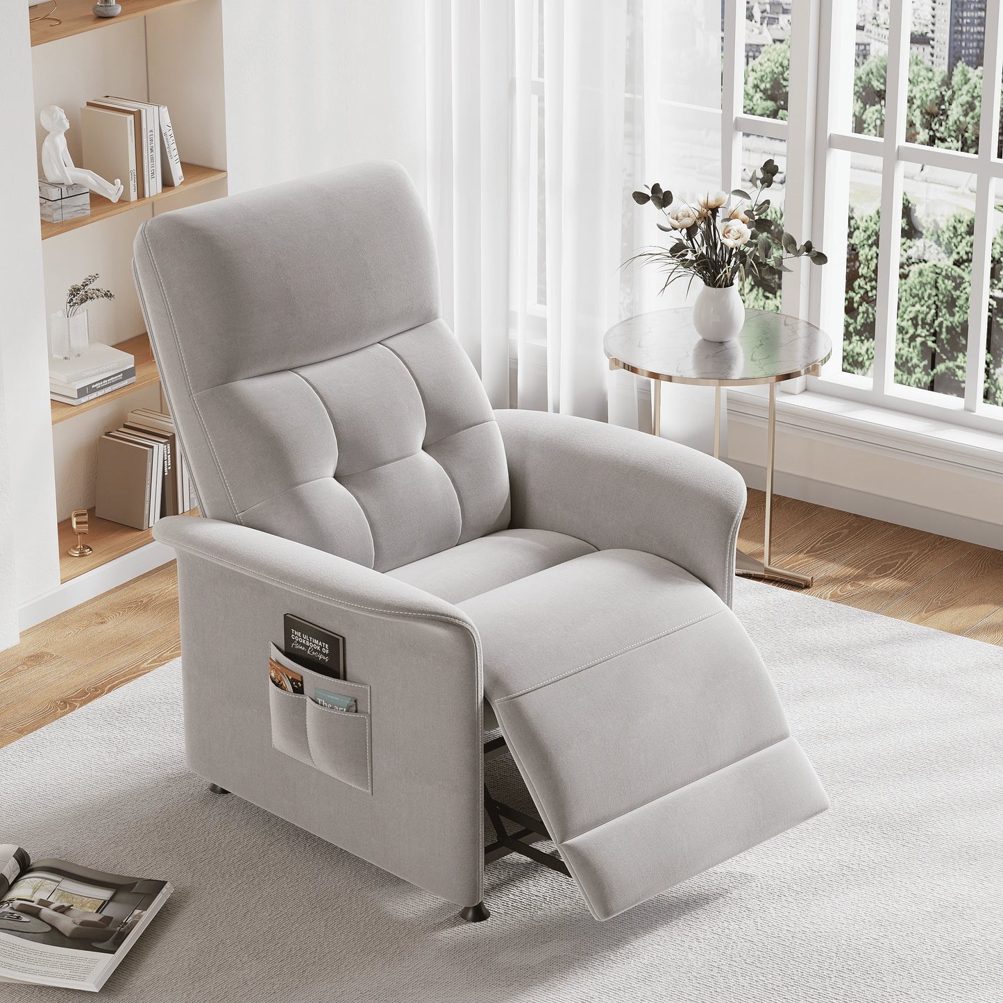 ZBOM Luxury Power Recliner Chair With Infrared Heated Massage TechnologySolutions