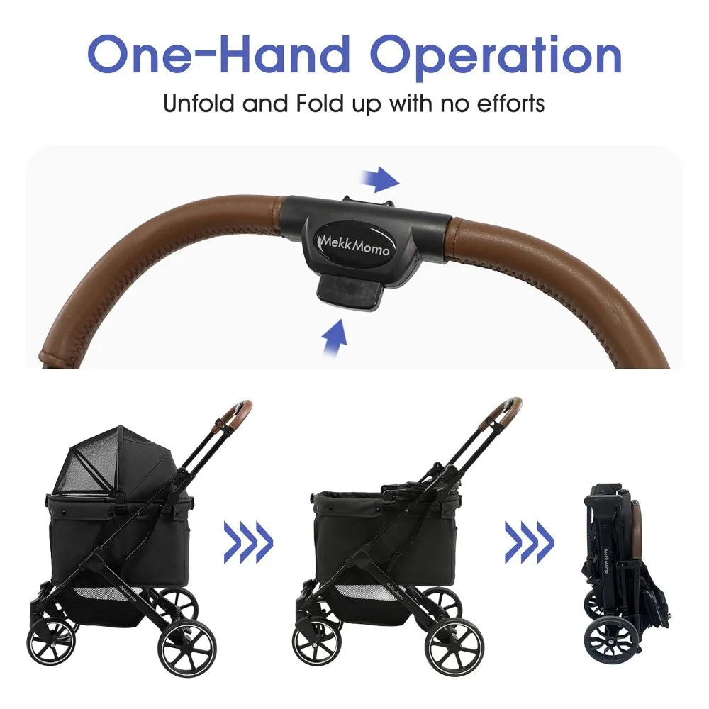 TIFICY Dog Stroller for Small and Medium Dogs with Suspension
