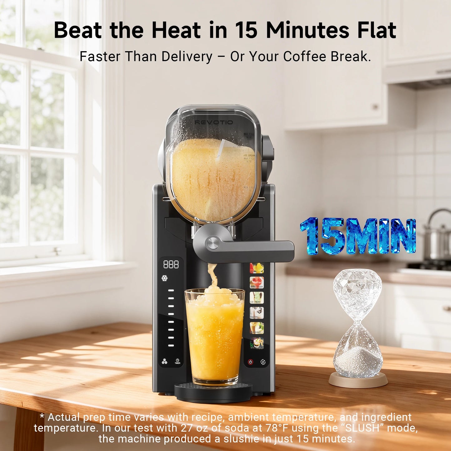 Slushie Machine No Ice Needed Slushy Machine for Home with Self-Cleaning Function Professional Drink Maker Frozen Margaritas
